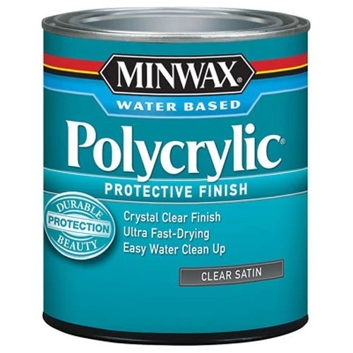 Minwax Satin Polycrylic Protective Finish – Half Pint 3 Minwax Satin Polycrylic Protective Finish – Half Pint