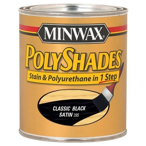 Minwax Classic Black Satin PolyShades – Quart 3 Minwax Classic Black Satin PolyShades – Quart