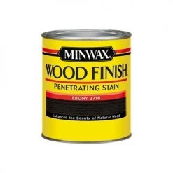 Minwax Ebony Oil Based Wood Finish Stain - Quart