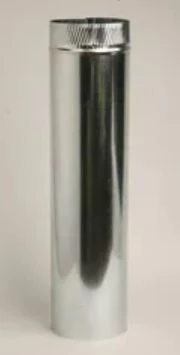 Gray Metal Products 3 in. x 2 ft. 30 Ga. Galvanized Steel Smoke Pipe 3 Gray Metal Products 3 in. x 2 ft. 30 Ga. Galvanized Steel Smoke Pipe