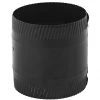 Gray Metal 6" X 4" Black Stove Pipe, Crimped, 24 Ga. -Home Improvement Sales Shop 16570045 1
