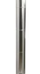 Gray Metal Products 6 in. x 5 ft. 30 Ga. Galvanized Steel Smoke Pipe