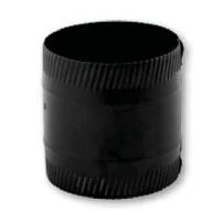 Gray Metal Products 8”x4” Stove Pipe, Crimped on Both Ends – Black