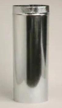 Gray Metal Products 2 ft. x 10 in. 26 Ga. Galvanized Smoke Pipe 3 Gray Metal Products 2 ft. x 10 in. 26 Ga. Galvanized Smoke Pipe