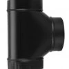 Gray Metal Products 6" 24 Ga. Snap-Lock Black Stovepipe Tee 2 Gray Metal Products 6" 24 Ga. Snap-Lock Black Stovepipe Tee -Home Improvement Sales Shop 16570155