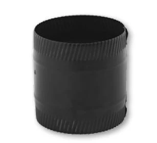 Gray Metal 8" x 6" Black Stove Pipe, Crimped, 24 ga. 3 Gray Metal 8" x 6" Black Stove Pipe, Crimped, 24 ga.