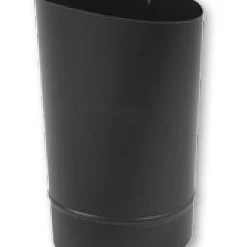 Gray Metal Black 7" Oval x 6" Round Boot, 24 ga.