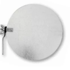 Gray Metal Products Galvanized 6 inch 314 Round Damper w/Single Quad and Handle
