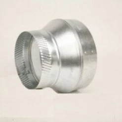 Gray Metal Products 4 x 3 in. 26 Ga. Small End Crimped Tapered Reducer