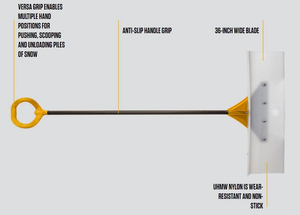 True Temper Industrial Snow Pusher - 36" 4 True Temper Industrial Snow Pusher - 36" - Image 2