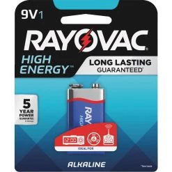 Rayovac 9V Alkaline Battery 1 Pack