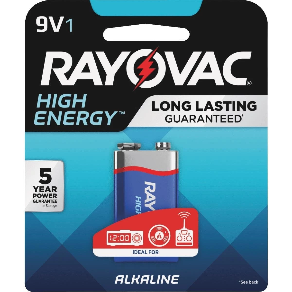Rayovac 9V Alkaline Battery 1 Pack 3 Rayovac 9V Alkaline Battery 1 Pack