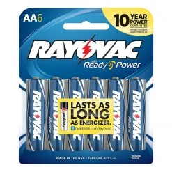 Rayovac AA Alkaline Batteries 6 Pack