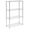 Shelving Unit, Chrome Steel, 4-Tier, 36x14x54 1 Shelving Unit, Chrome Steel, 4-Tier, 36x14x54 -Home Improvement Sales Shop 172128