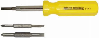 Master Mechanic 6 in 1, Quick Change Multi Bit Screwdriver 3 Master Mechanic 6 in 1, Quick Change Multi Bit Screwdriver