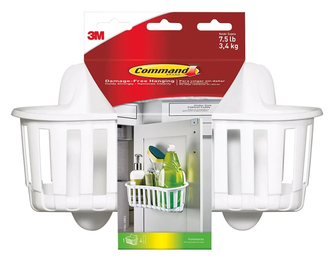 Command Under Sink Cabinet Caddy 3 Command Under Sink Cabinet Caddy