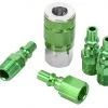 ColorConnex Coupler & Plug Kit (5 Piece), ARO Type B, 1/4 in. NPT, Green -Home Improvement Sales Shop 17650236