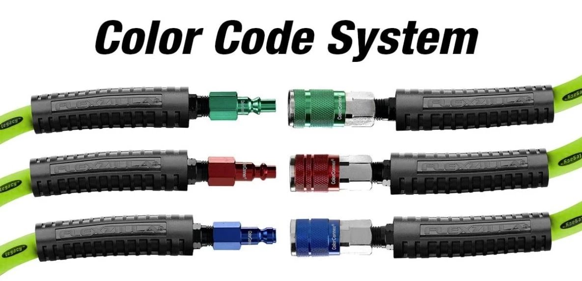 ColorConnex Coupler and Plug Kit (5 Piece), Industrial Type C, 1/4 in. NPT, Blue 4 ColorConnex Coupler and Plug Kit (5 Piece), Industrial Type C, 1/4 in. NPT, Blue - Image 2