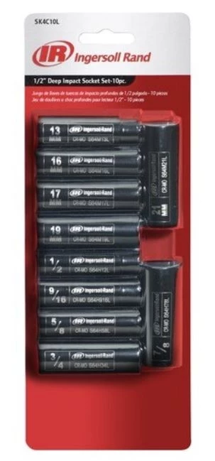 Ingersoll Rand Edge Series™ 1/2" Drive 10 Piece Socket Set 3 Ingersoll Rand Edge Series™ 1/2" Drive 10 Piece Socket Set