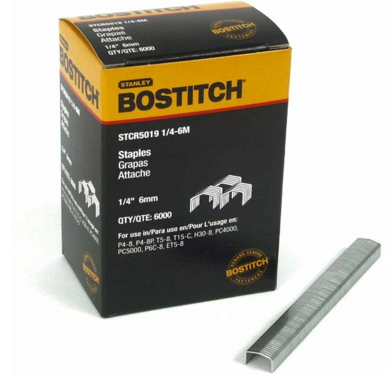 Bostitch Power Crown Staples, 1/4 In, 6000-Pack 3 Bostitch Power Crown Staples, 1/4 In, 6000-Pack