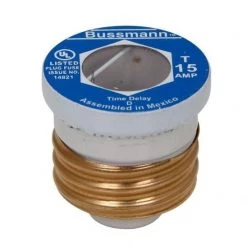 Bussmann Fusetron T Series Time Delay Plug Fuses – 4 Pack