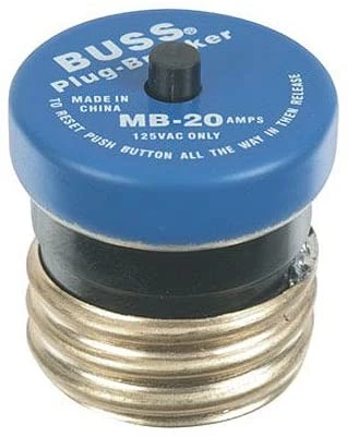 Bussmann BP/MB Edison Base Mini-Breaker Fuse 4 Bussmann BP/MB Edison Base Mini-Breaker Fuse - Image 2
