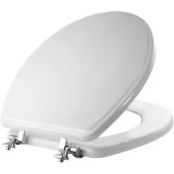 Mayfair Round White Toilet Seat/Chrome Hinges 5 Mayfair Round White Toilet Seat/Chrome Hinges -Home Improvement Sales Shop 19650014 2