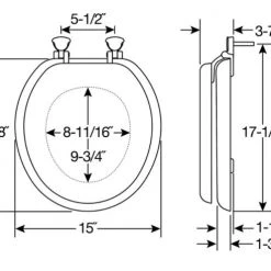 Mayfair by Bemis Round Soft Toilet Seat 7 Mayfair by Bemis Round Soft Toilet Seat -Home Improvement Sales Shop 19650183 2 1