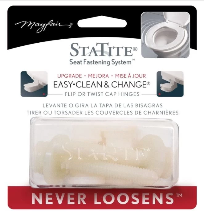 Mayfair STA-TITE Toilet Seat Fastening Hardware Upgrade Kit 3 Mayfair STA-TITE Toilet Seat Fastening Hardware Upgrade Kit