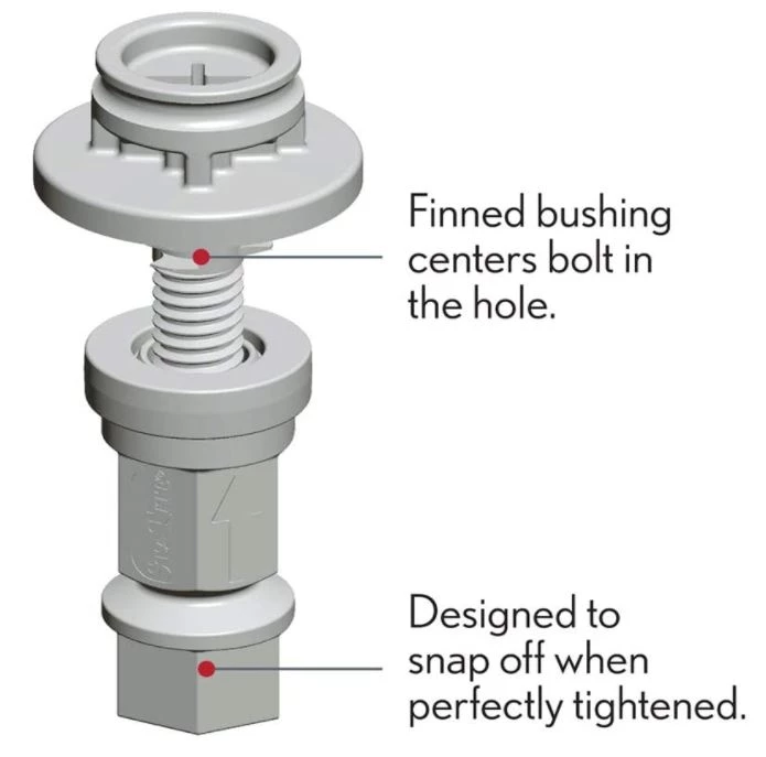 Mayfair STA-TITE Toilet Seat Fastening Hardware Upgrade Kit 4 Mayfair STA-TITE Toilet Seat Fastening Hardware Upgrade Kit - Image 2