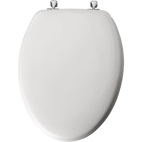 Mayfair Toilet Seat Elongated with Chrome Hinges 3 Mayfair Toilet Seat Elongated with Chrome Hinges