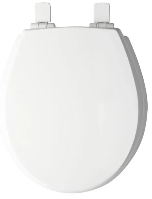 Mayfair by Bemis Kendall® Round Enameled Wood Toilet Seat, White 4 Mayfair by Bemis Kendall® Round Enameled Wood Toilet Seat, White - Image 2