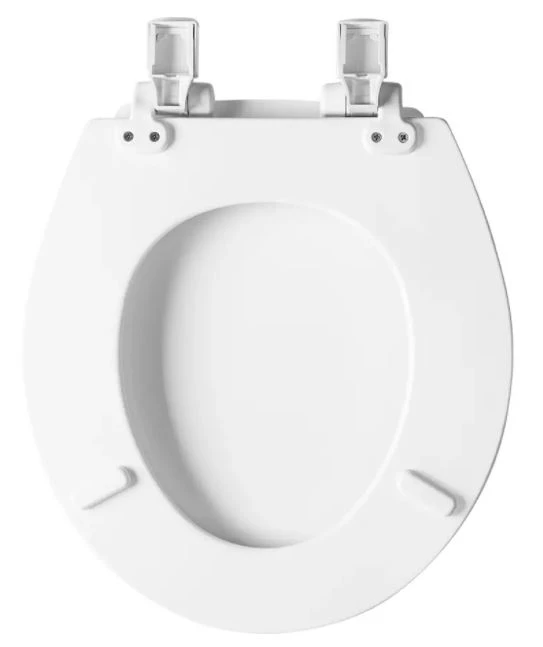 Mayfair by Bemis Kendall® Round Enameled Wood Toilet Seat, White 5 Mayfair by Bemis Kendall® Round Enameled Wood Toilet Seat, White - Image 3