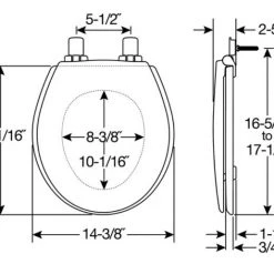 Mayfair by Bemis Kendall® Round Enameled Wood Toilet Seat, White -Home Improvement Sales Shop 19650537 3