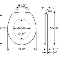 Mayfair by Bemis Cameron™ Round Enameled Wood Toilet Seat -Home Improvement Sales Shop 19650603 2 1