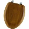 Mayfair Natural Reflections Veneer Elongated Toilet Seat -Home Improvement Sales Shop 19650646 1 1
