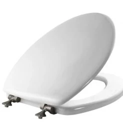 Mayfair by Bemis Edgewater™ Elongated Enameled Wood Toilet Seat, White