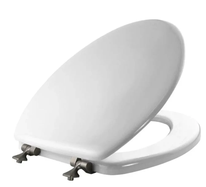 Mayfair by Bemis Edgewater™ Elongated Enameled Wood Toilet Seat, White 3 Mayfair by Bemis Edgewater™ Elongated Enameled Wood Toilet Seat, White