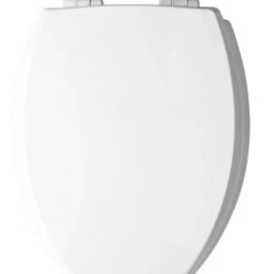 Mayfair by Bemis Kendall® Elongated Enameled Wood Toilet Seat, White -Home Improvement Sales Shop 19650674 1