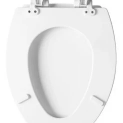 Mayfair by Bemis Kendall® Elongated Enameled Wood Toilet Seat, White -Home Improvement Sales Shop 19650674 2