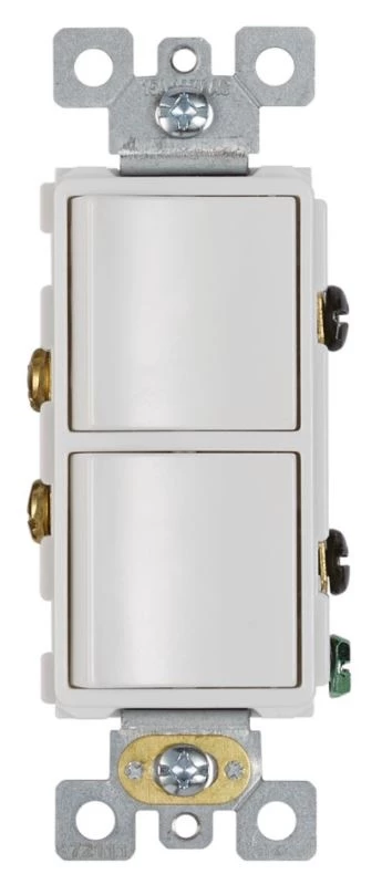 Broan-NuTone® 2-Rocker Switch, White 3 Broan-NuTone® 2-Rocker Switch, White