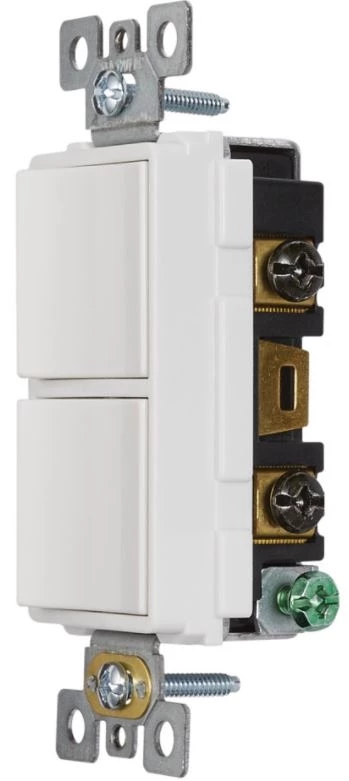 Broan-NuTone® 2-Rocker Switch, White 4 Broan-NuTone® 2-Rocker Switch, White - Image 2