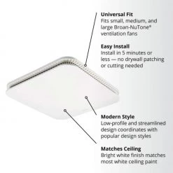 Braun Universal CleanCover Bathroom Exhaust Fan Upgrade Grille/Cover -Home Improvement Sales Shop 1980038 3 1