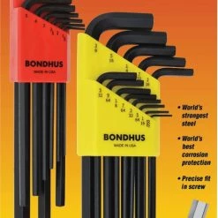 Bondhus ProGuard 22 Pc. SAE/Metric L-Shaped Hex End Key Set 6 Bondhus ProGuard 22 Pc. SAE/Metric L-Shaped Hex End Key Set -Home Improvement Sales Shop 22199 card