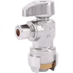 SharkBite Brass Push Angle Stop - 1/2 in PTF x 3/8 in Comp -Home Improvement Sales Shop 23336 0000lf