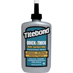 Titebond Quick & Thick Multi-Surface Glue, 8 Oz.