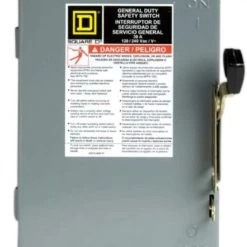 Square D 30 Amp 120-Volt 2-Pole Fused Indoor General Duty Safety Switch