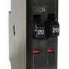 Square D QO 2-20 Amp Single-Pole Class CTL Tandem Circuit Breaker -Home Improvement Sales Shop 2500047 1
