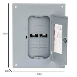 Square D Homeline 125 Amp 8-Space 16-Circuit Indoor Main Lug Plug-On Neutral Load Center w/Cover -Home Improvement Sales Shop 2500075 1 1