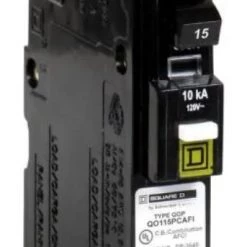 Square D QO 15 Amp Single-Pole Plug-On Neutral Combination Arc Fault Circuit Breaker